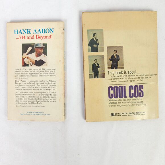 Vintage Book Lot - Cool Cos The Story of Bill Cosby - Hank Aaron 714 And Beyond - Picture 2 of 10